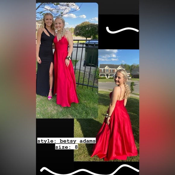 Beautiful Red Dress - Picture 4 of 7